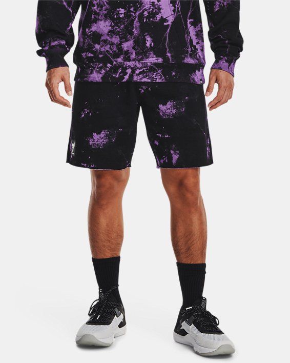 Men's Project Rock Rival Fleece Shorts, Purple, pdpMainDesktop image number 0